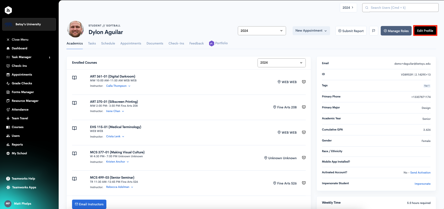 Inactivate a Student