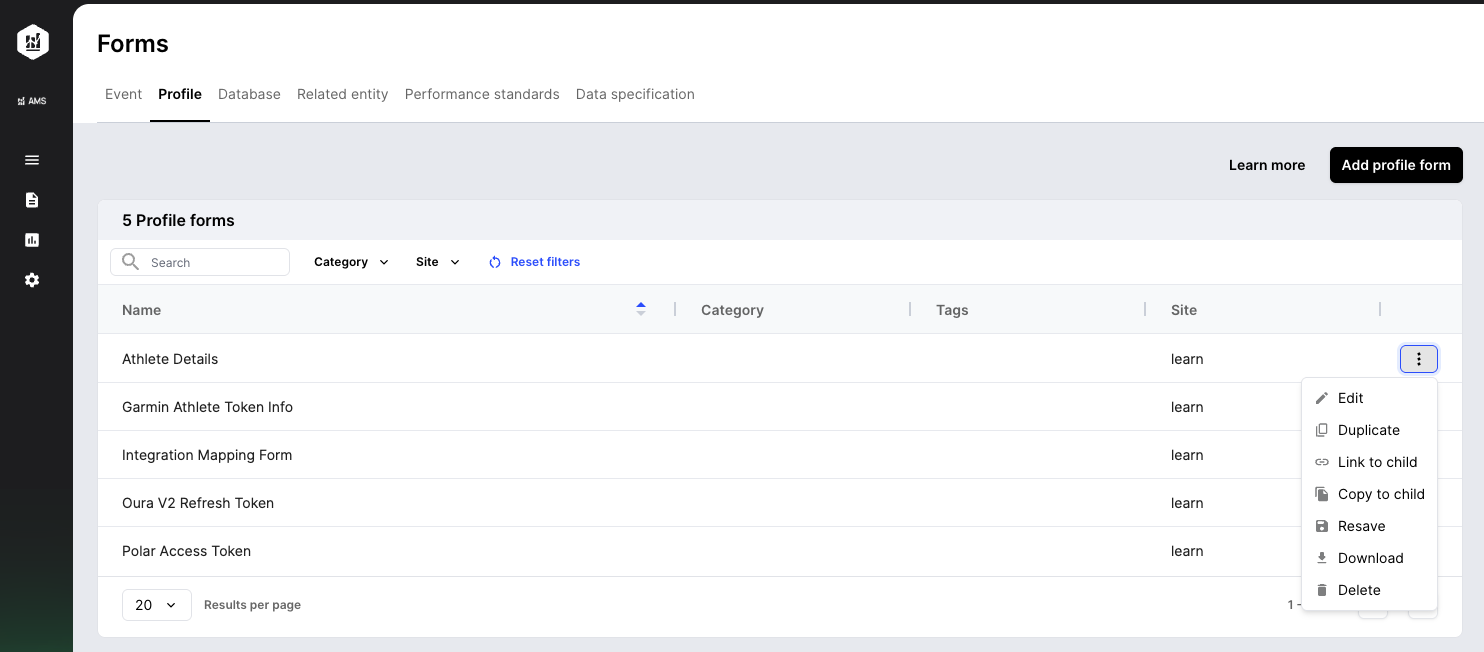 Duplicate a Form | AMS Help Center