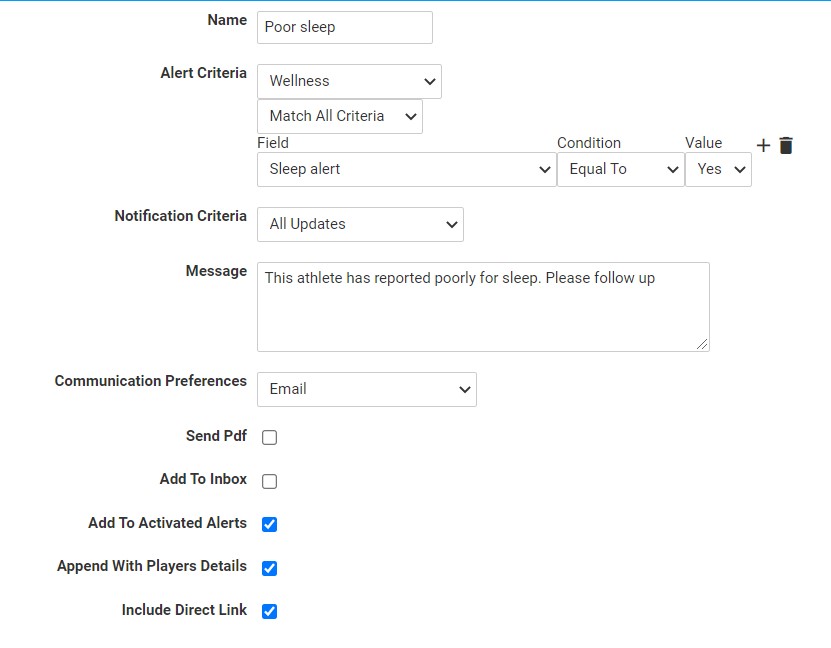 Create and Manage Performance Alerts on the Web | AMS Help Center