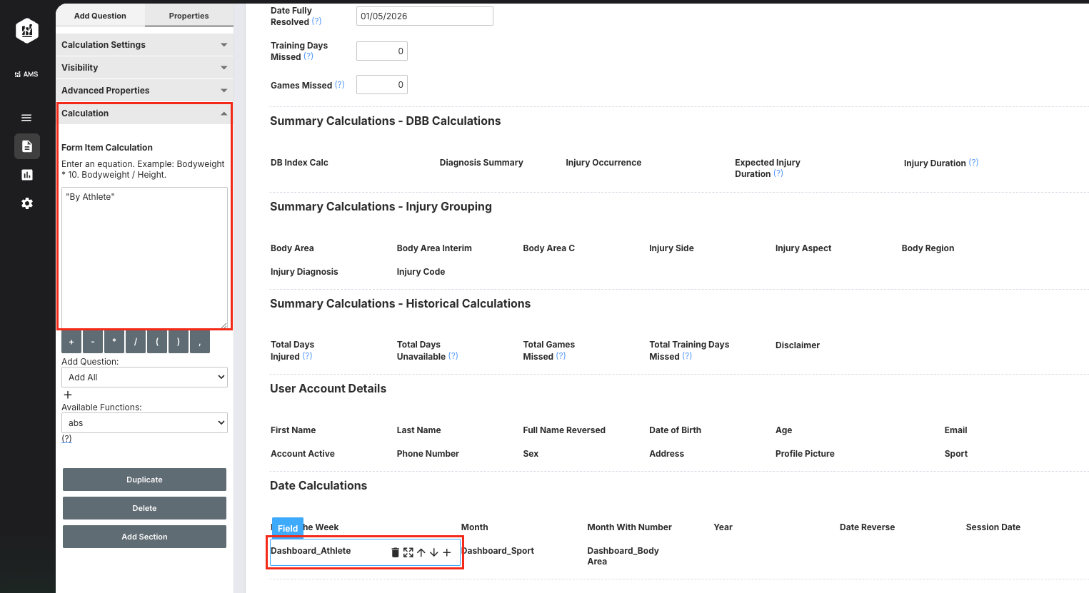 Configure Dynamic Widget Visibility in Dashboards | AMS Help Center