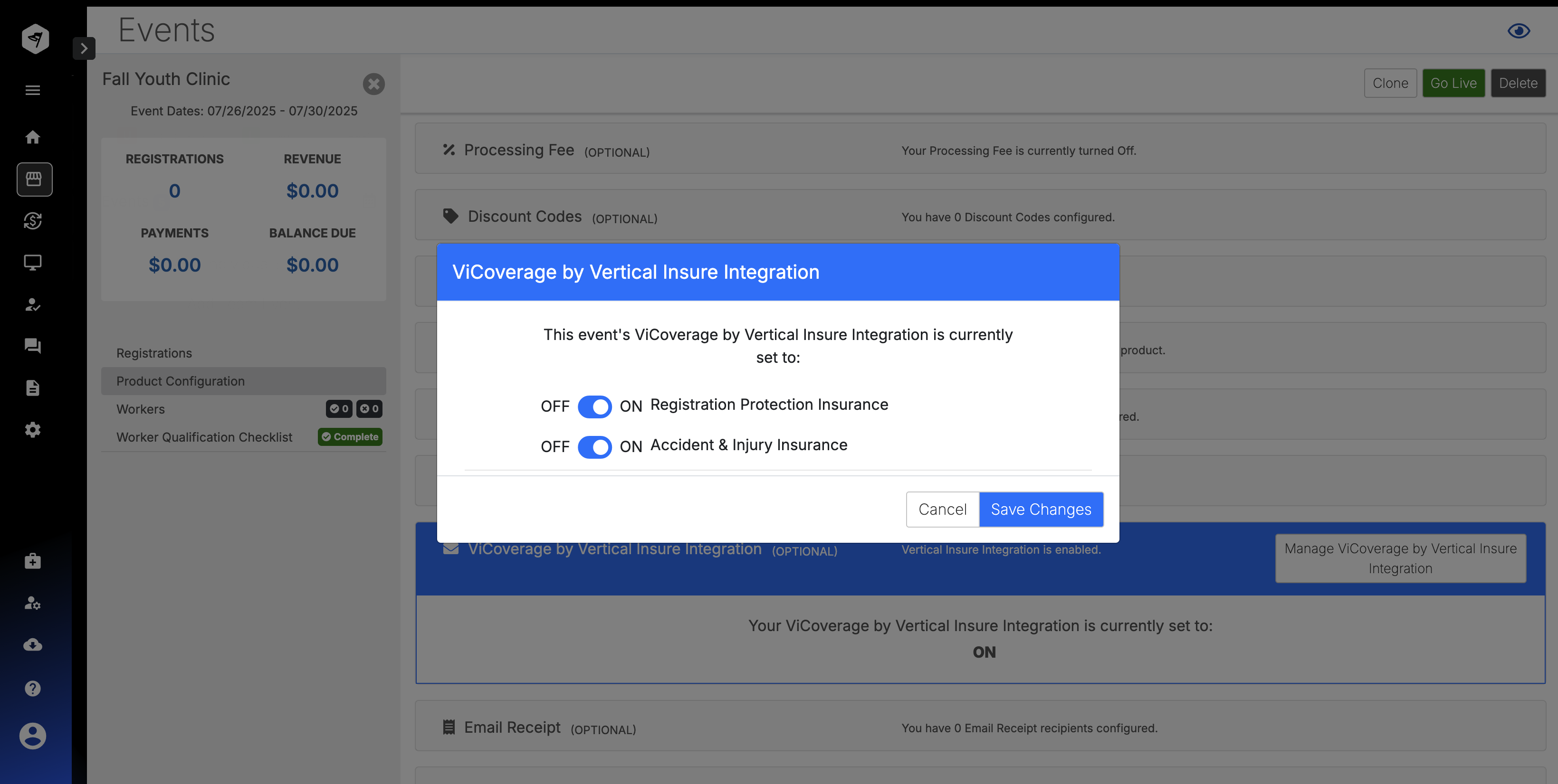 ViCoverage and Camps Integration