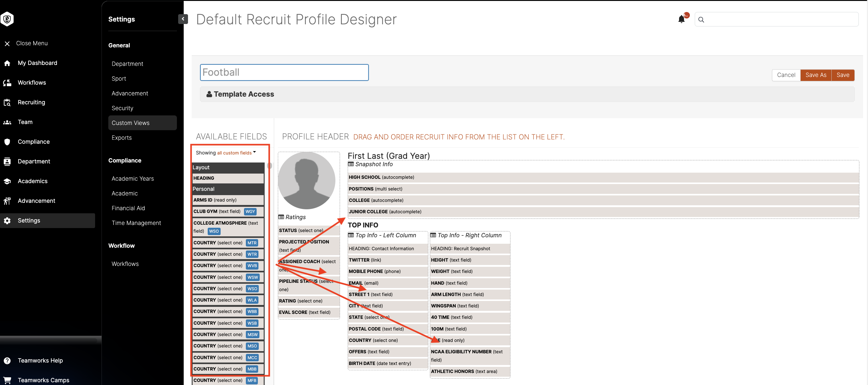 View and Manage Recruit Profile Information