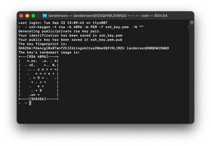 Creating SSH Keys for SFTP Integration