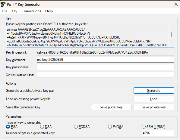 Creating SSH Keys for SFTP Integration