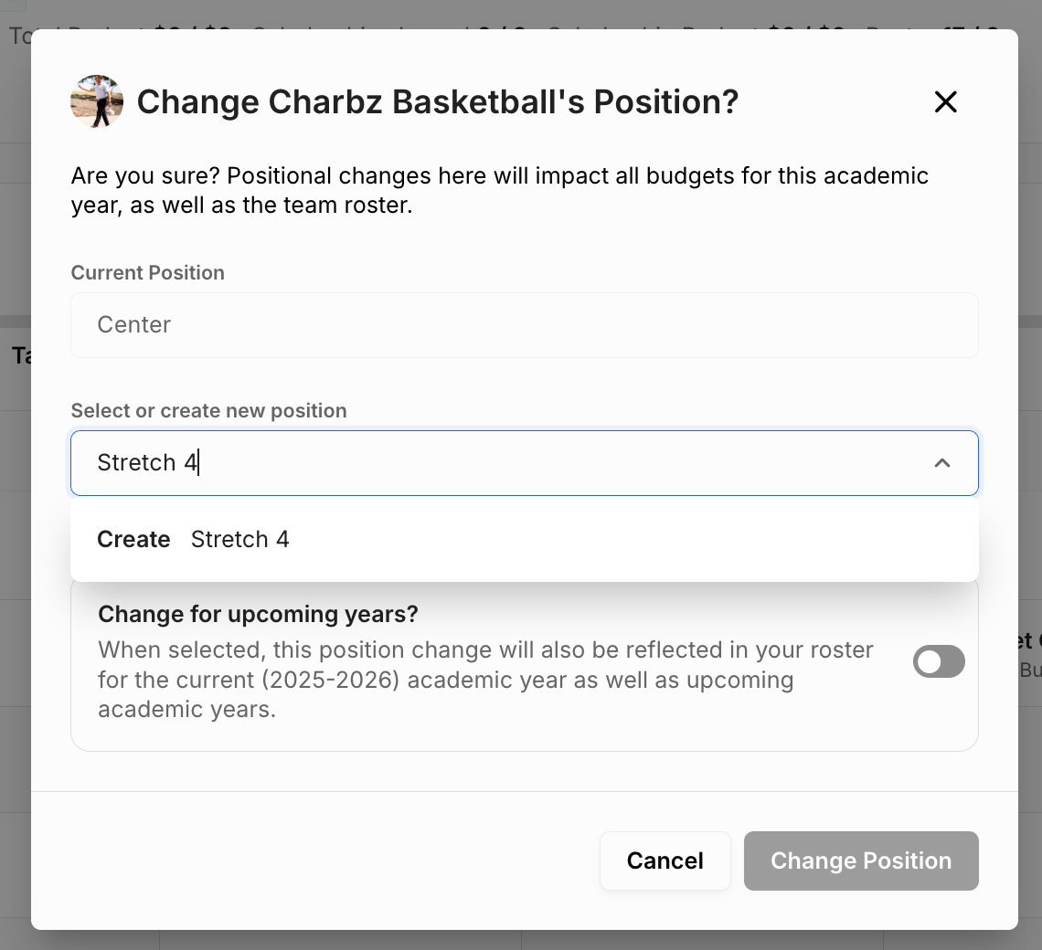 Custom Positions