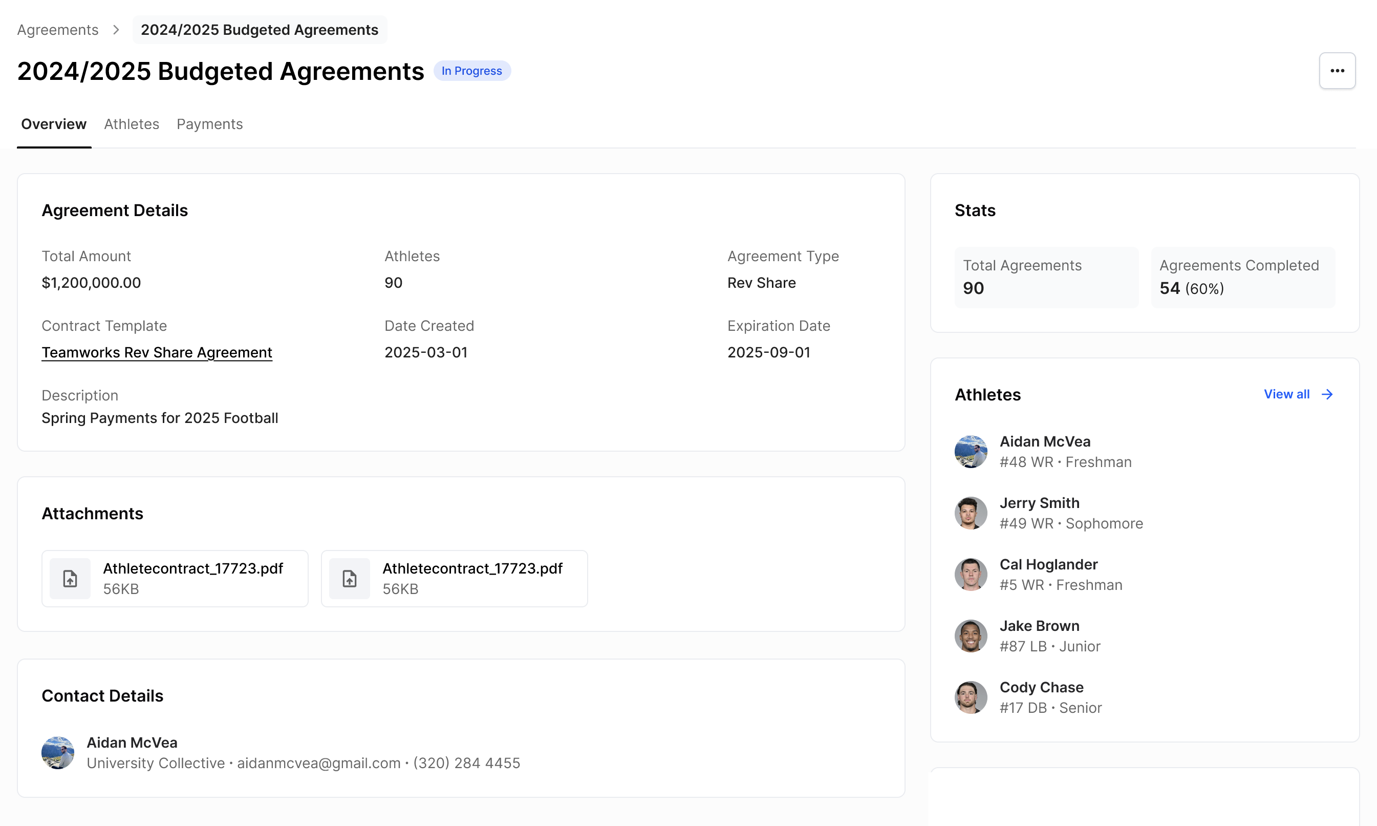 Create and Send Agreements and Contracts