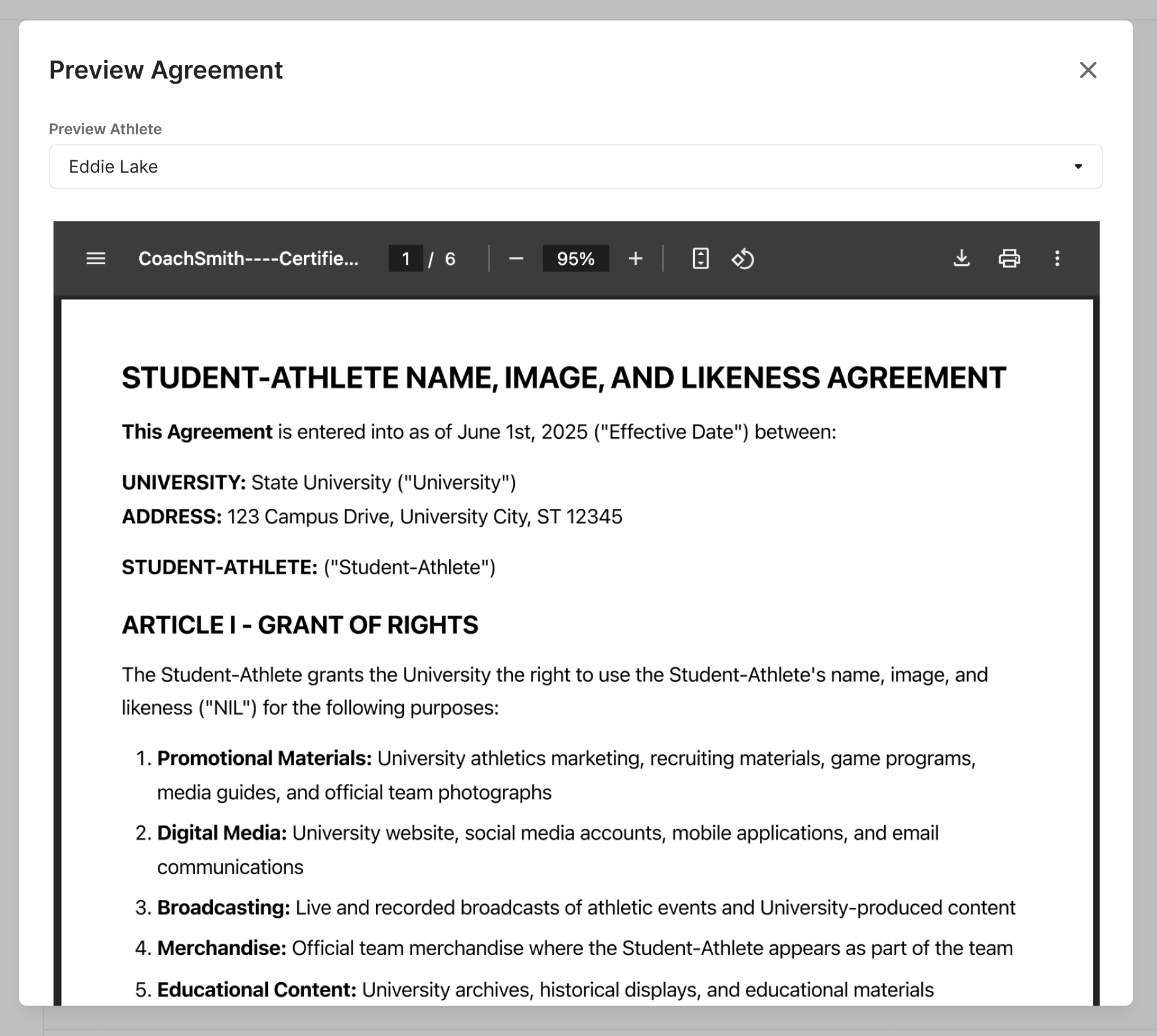 Create and Send Agreements and Contracts