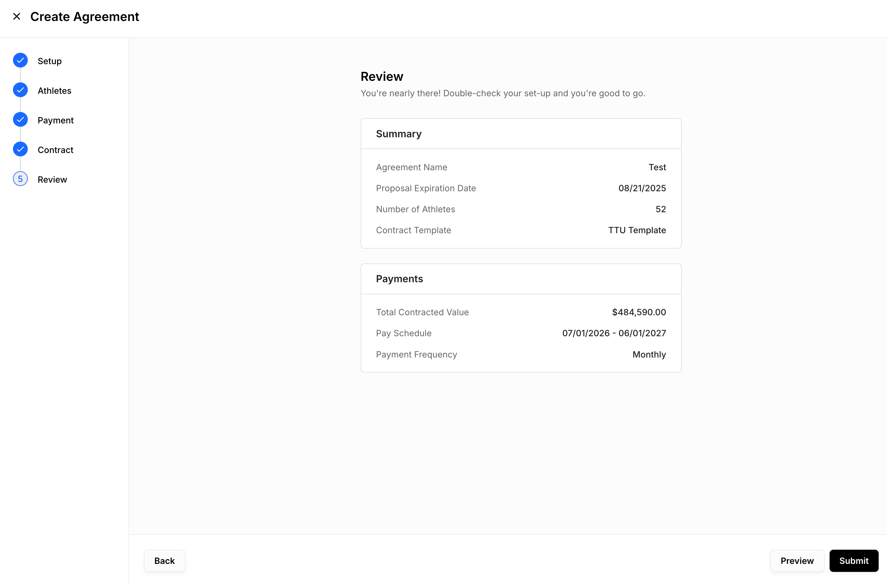 Create and Send Agreements and Contracts