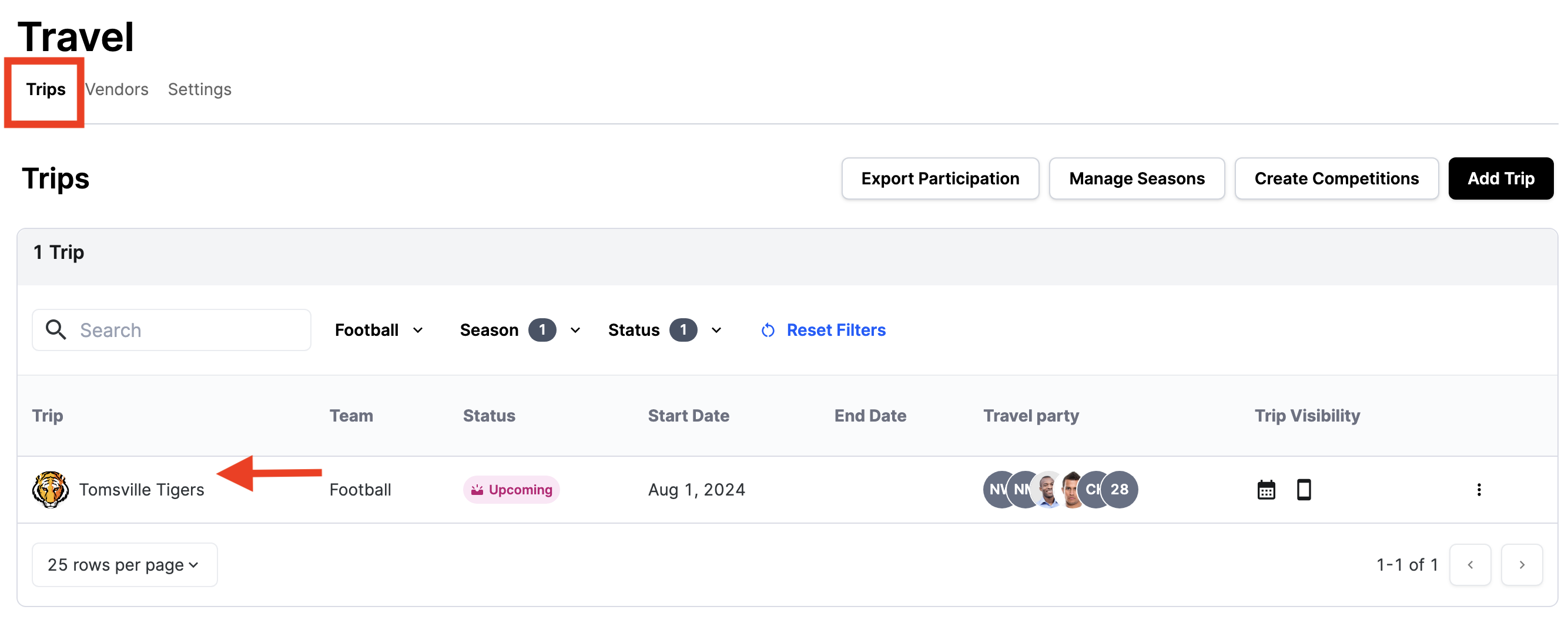 Assign a Form From the Travel Module