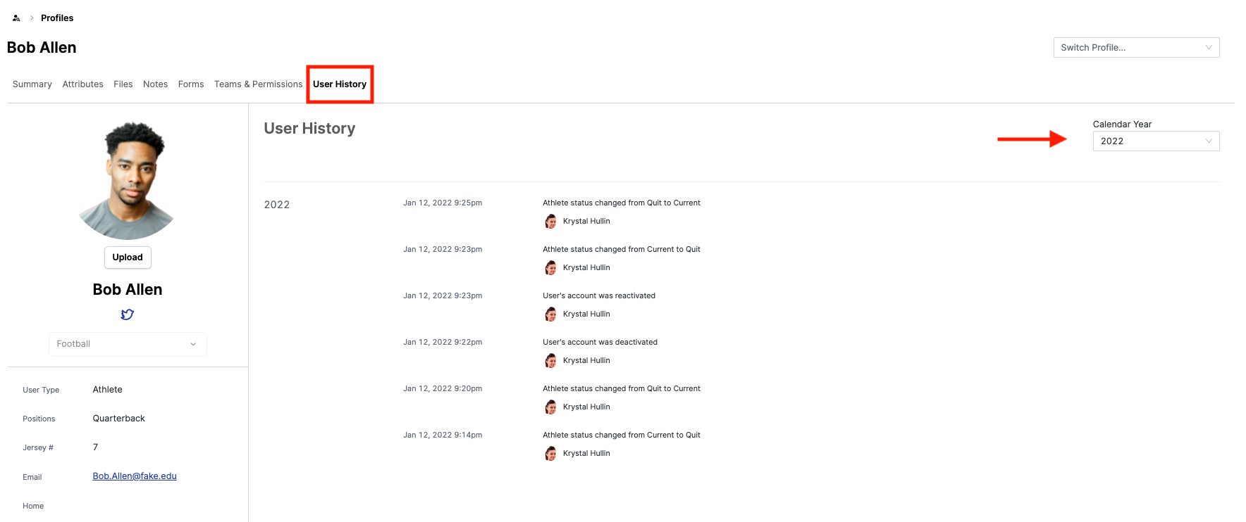 User History