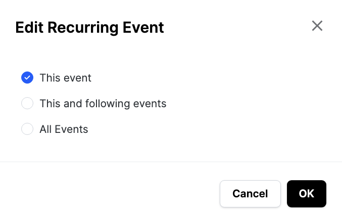 Calendar Events