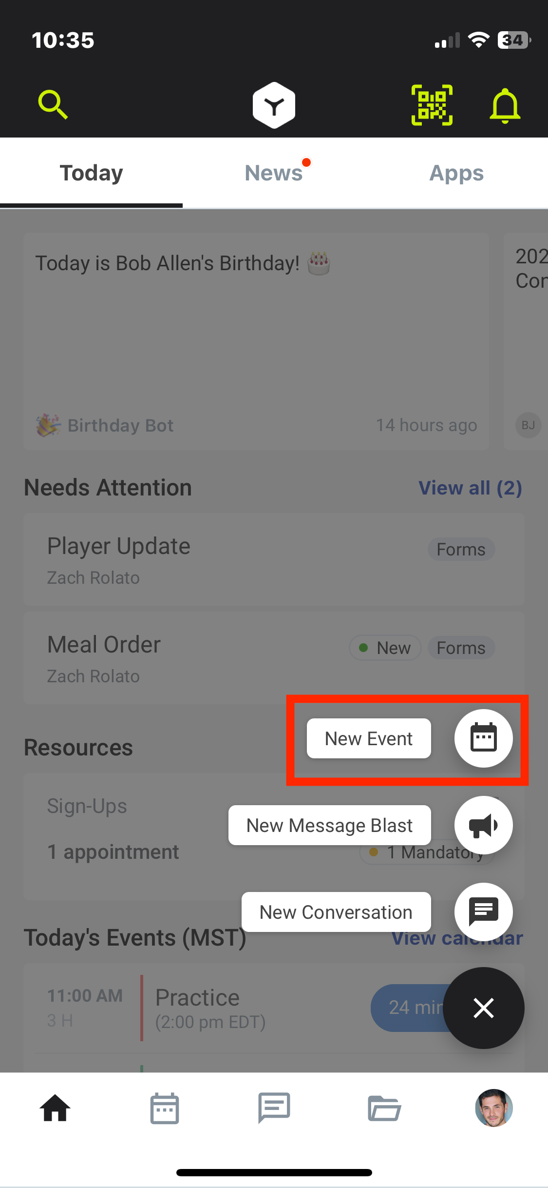 Calendar Events