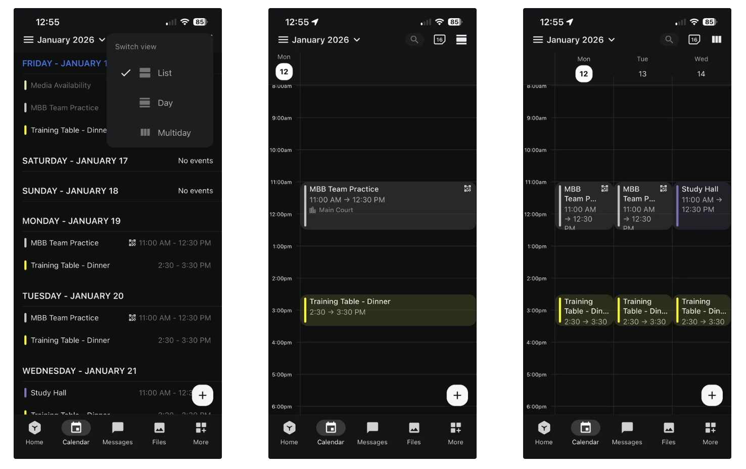 Calendar Events