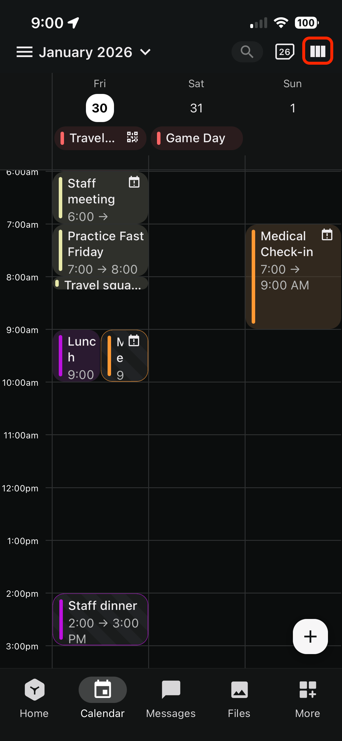 Calendar Events