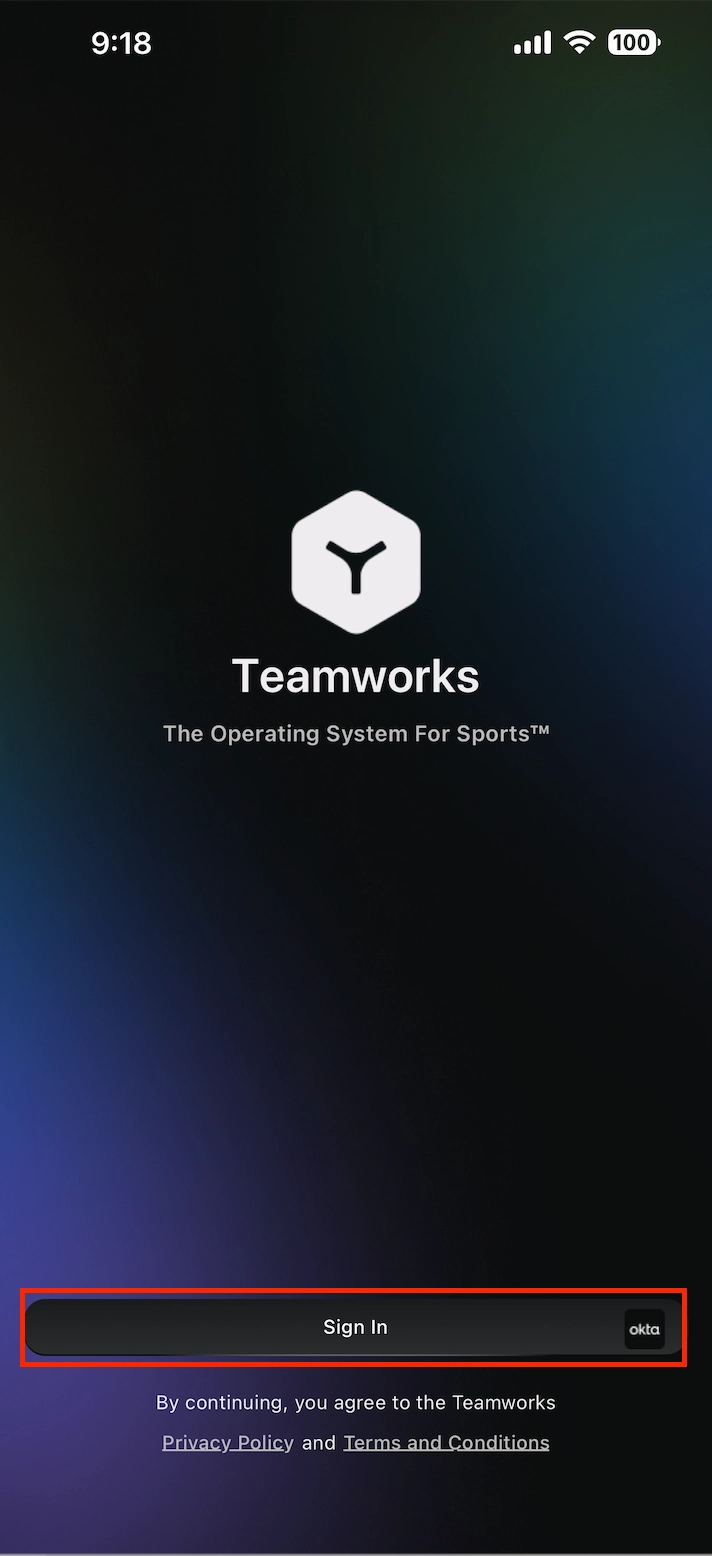 Log In to Teamworks Hub