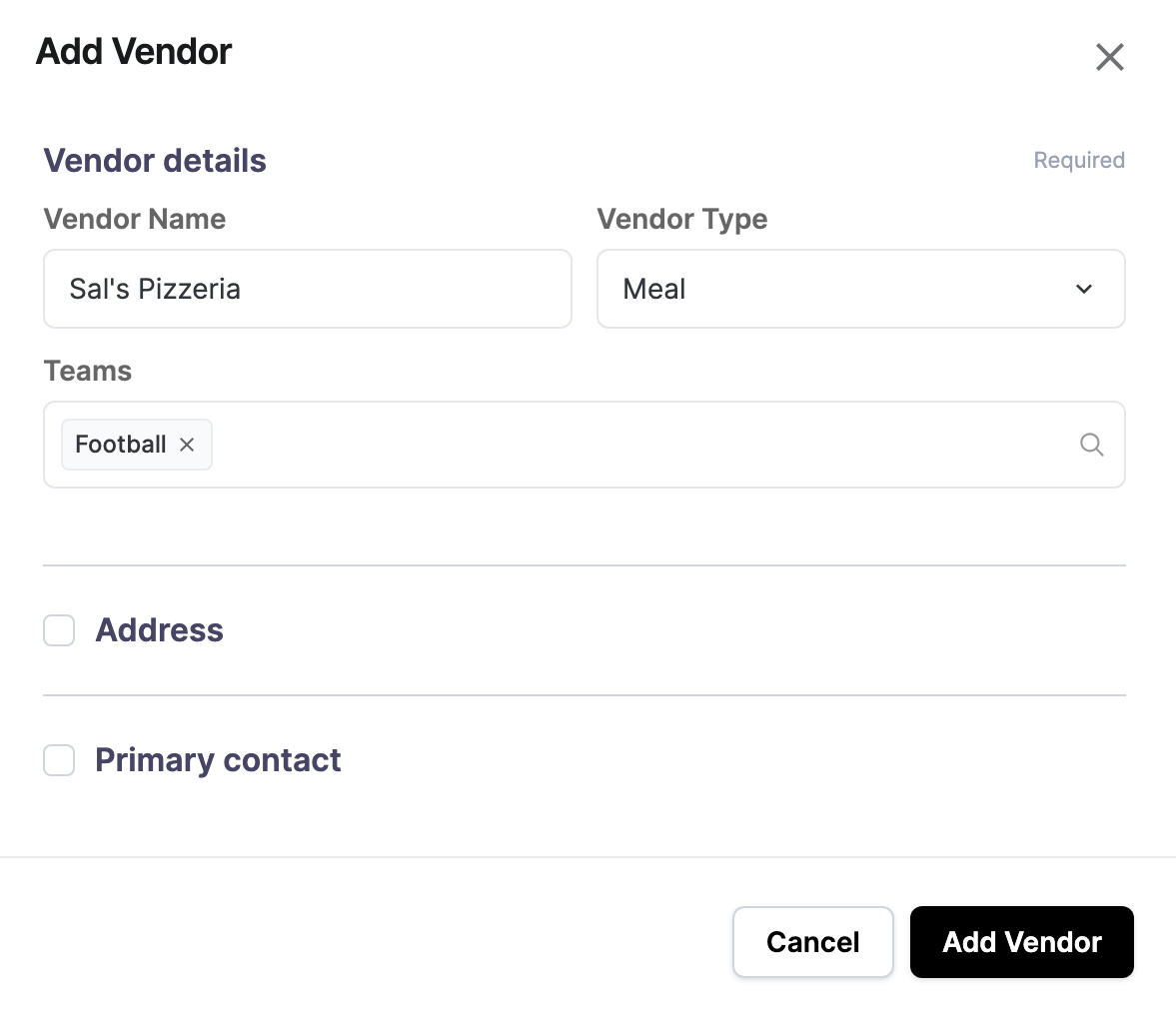 Vendors