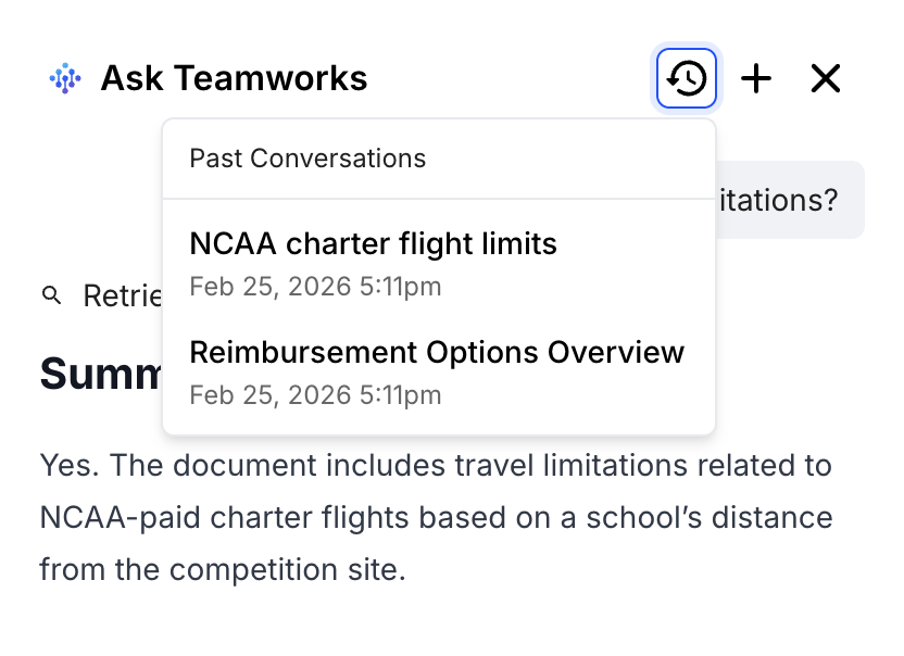 Ask Teamworks for Files