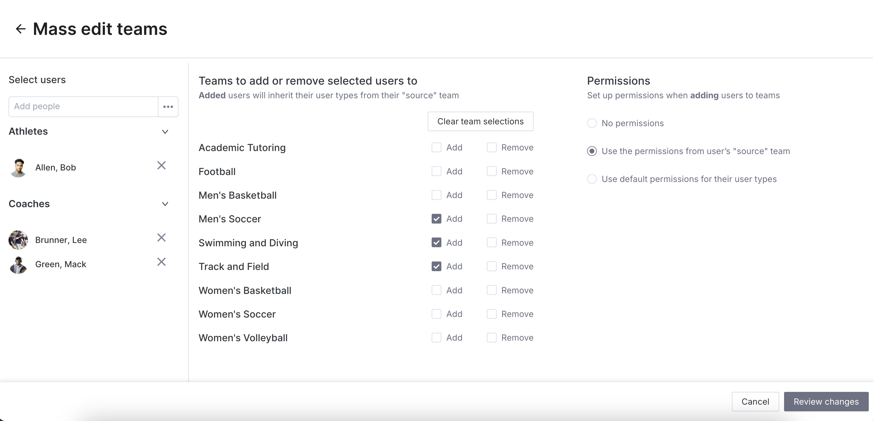 Manage User Types, Teams, and Permissions