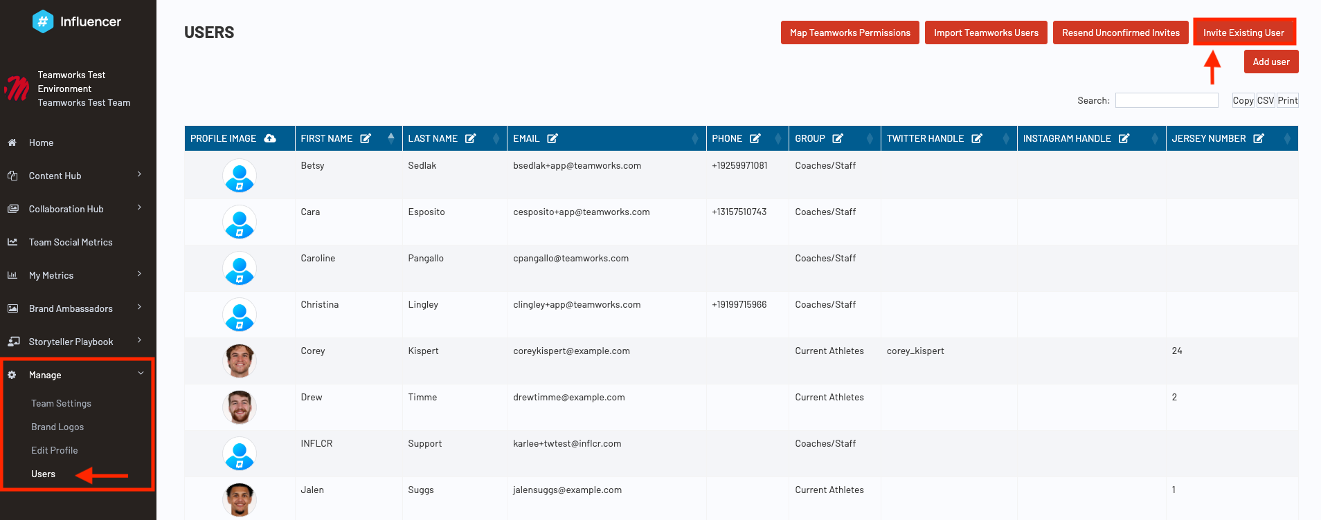 Add and Manage Users Without Teamworks Hub