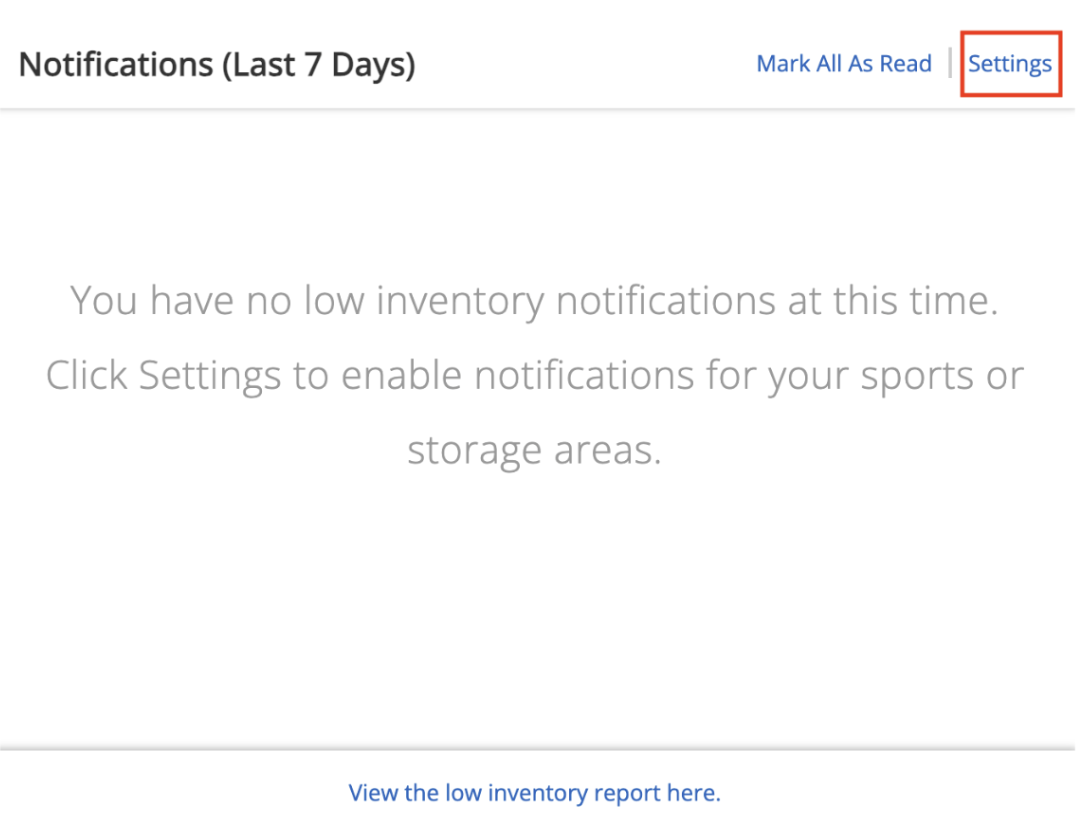 Enable Inventory Alert Email Notifications