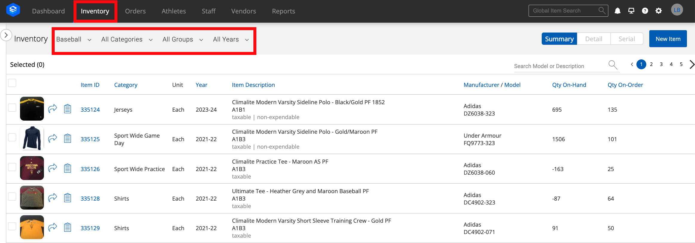 Navigate the Web Interface