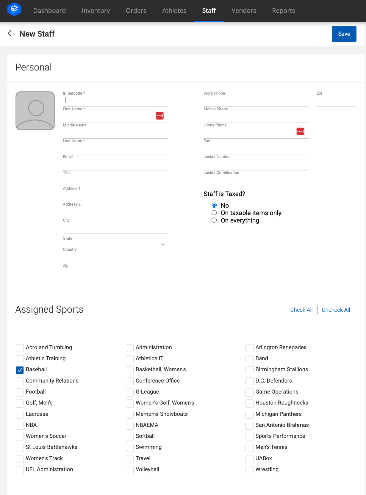 Staff Overview