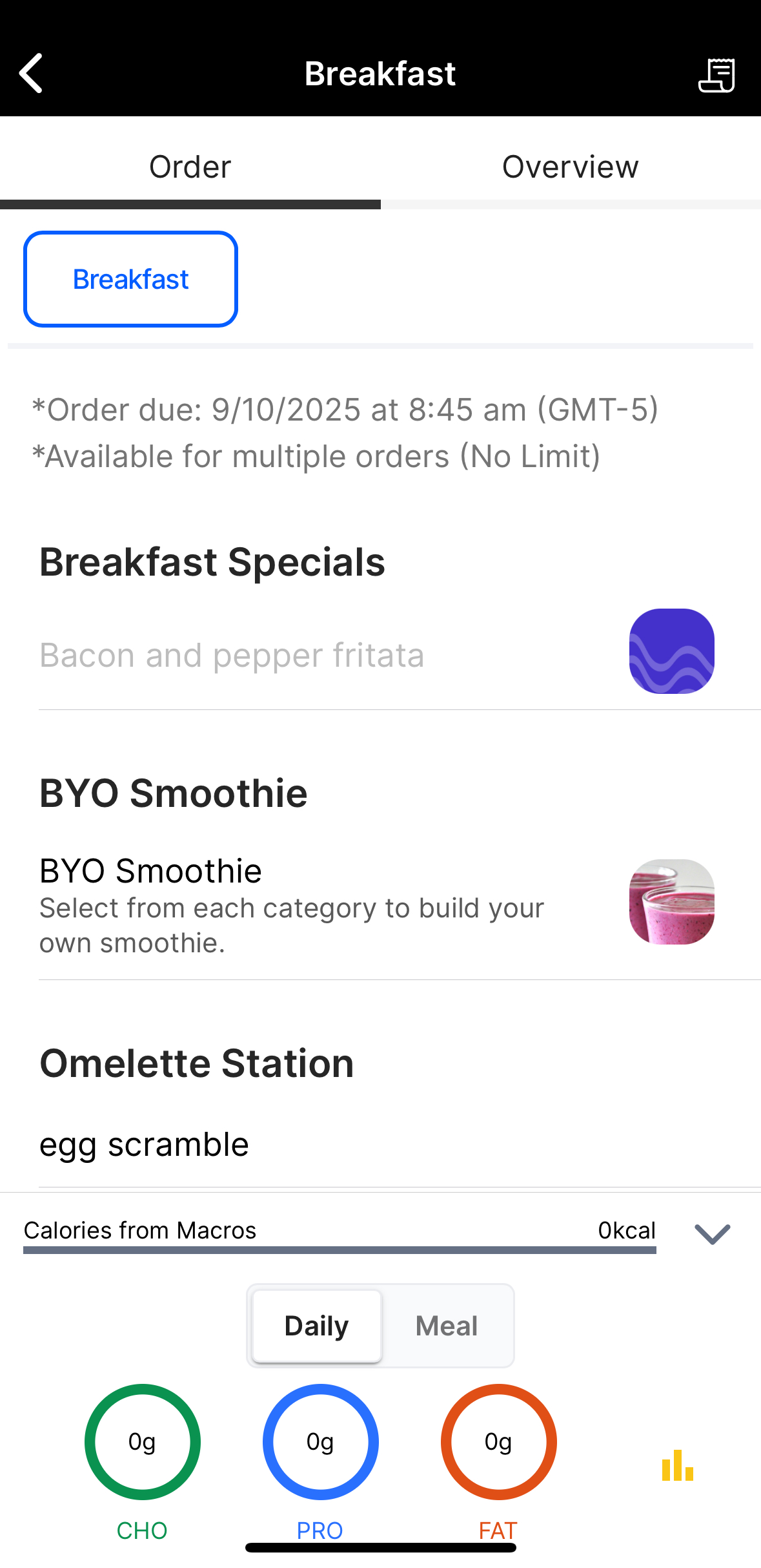 Getting Started with the Nutrition Mobile App - For Chefs