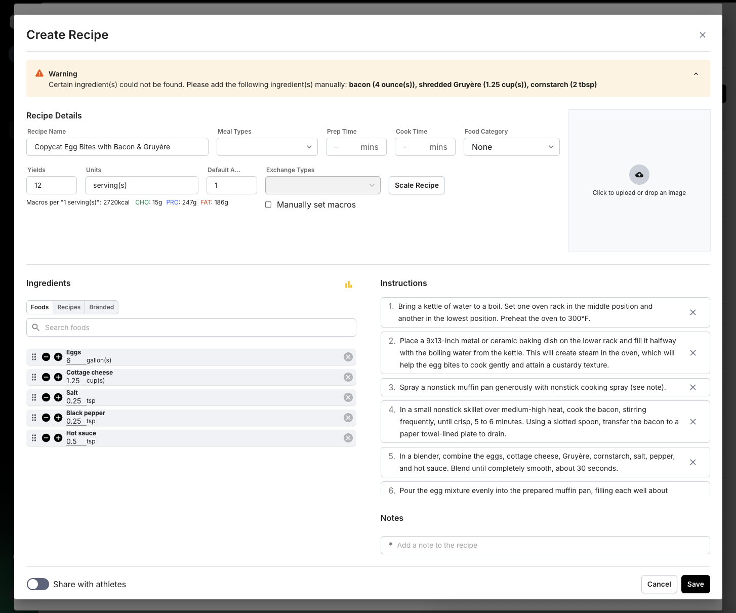 Transcribe a Menu Item From an Image