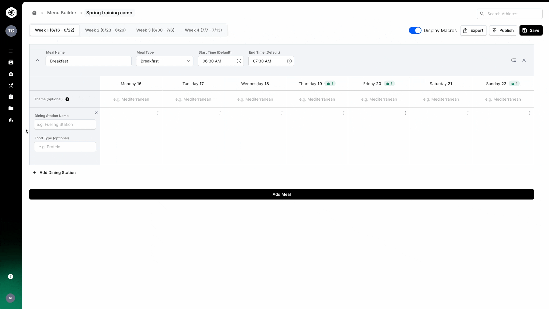 Create Menus in the Menu Builder