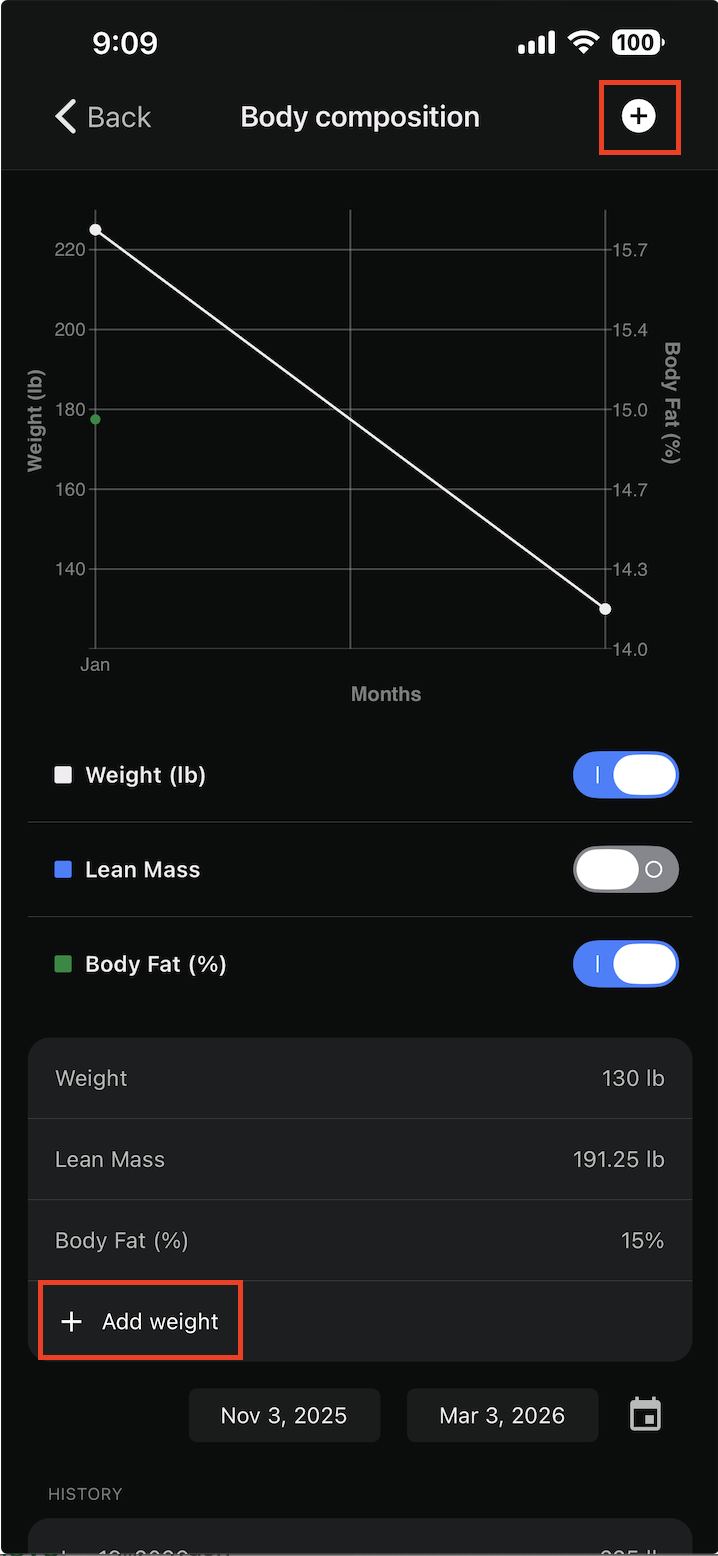 Log a Weigh-In
