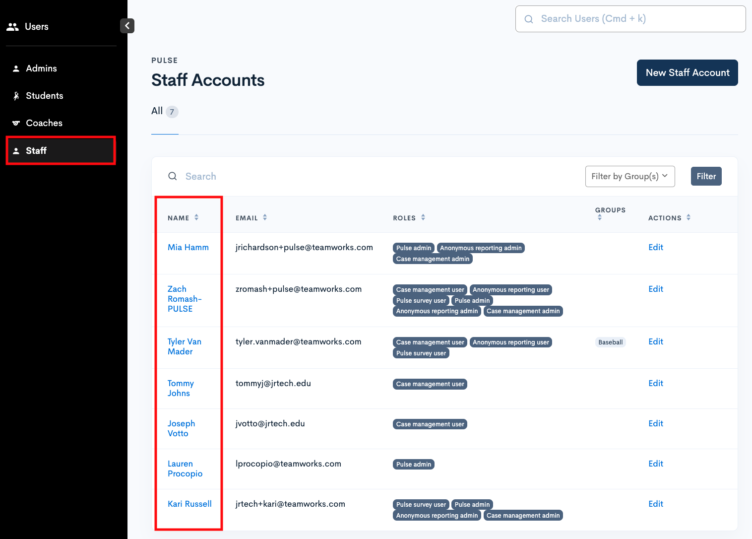 Case Management Notification and Access Rules