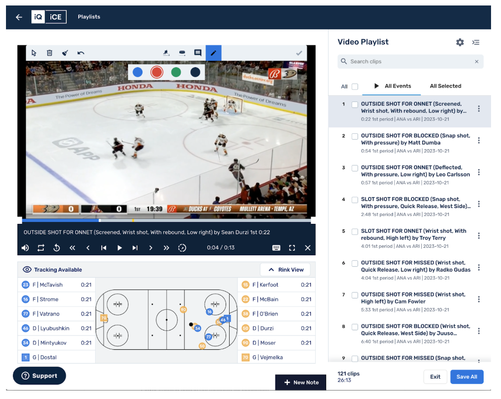 Release Notes - Player Tracking