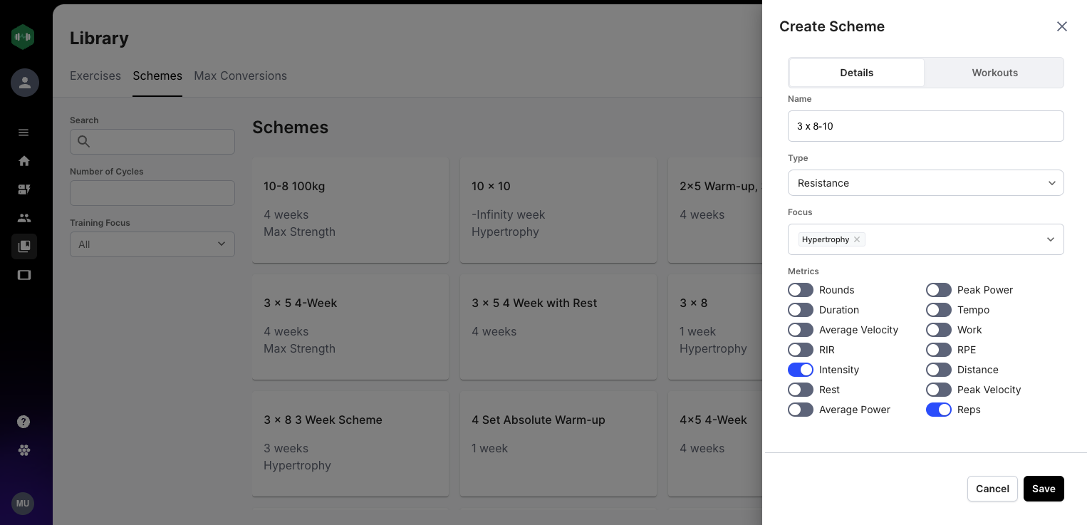 Create and Apply a Scheme