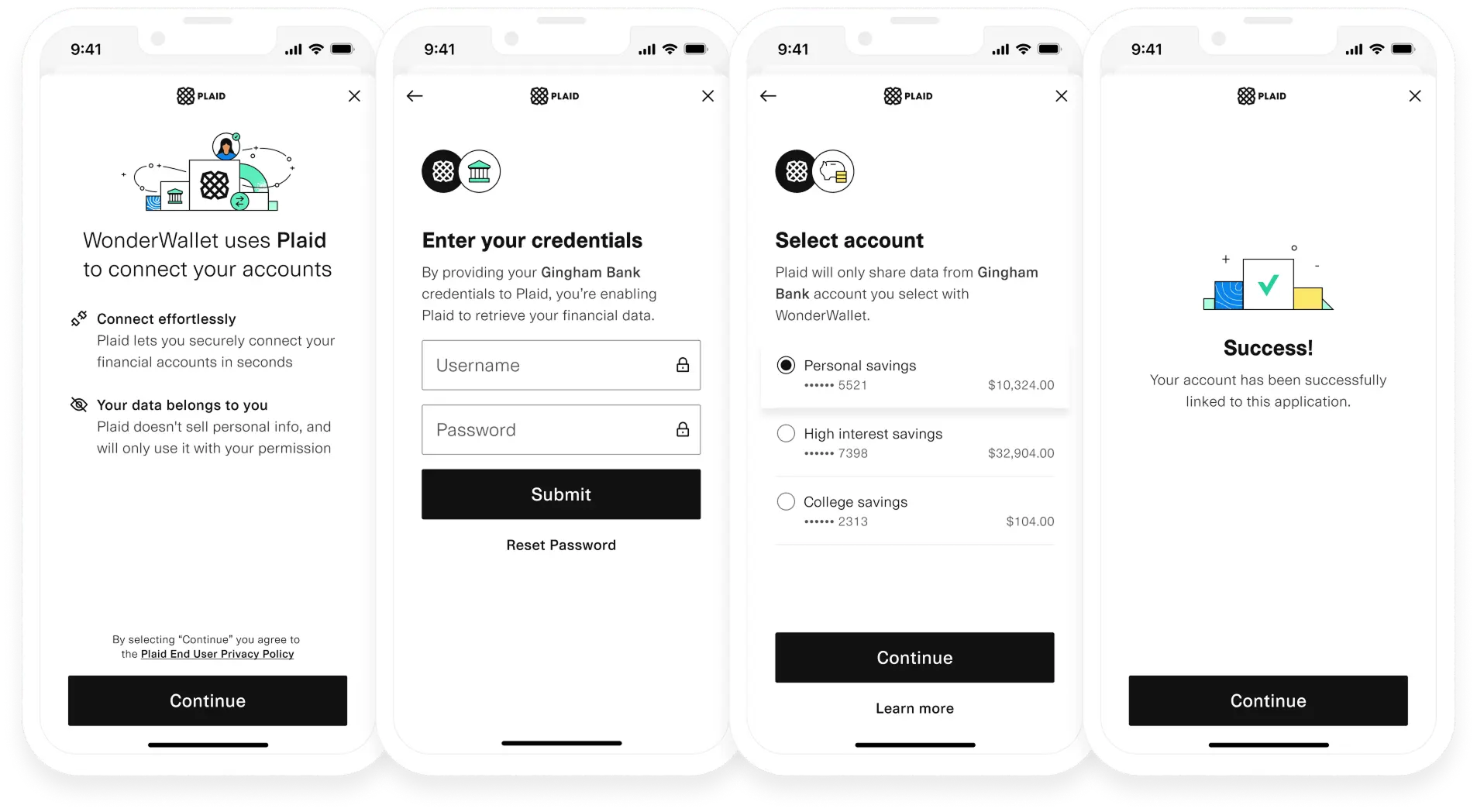 Link External Bank Accounts